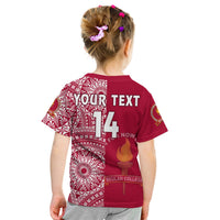 (Custom Text and Number) Beulah Tonga College T Shirt Class of Year Tongan Ngatu Pattern LT14 - Polynesian Pride