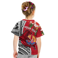 Custom Tahiti Islands T Shirt Polynesian Shark Mix Tropical Flowers LT14 - Polynesian Pride