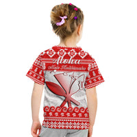 Hawaii Christmas T Shirt KID Kanaka Polynesian Santa Claus Mele Kalikimaka LT14 - Polynesian Pride