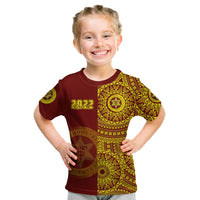 (Custom Text and Number) Tonga High School T Shirt Class of Year Tongan Ngatu Pattern LT14 - Polynesian Pride
