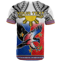 Custom Philippines T Shirt Polynesian Filipino Pattern With Eagle LT14 - Polynesian Pride