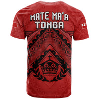 Tonga Rugby MMT T Shirt Ngatu Mate Maa Tonga Simple LT13 - Polynesian Pride