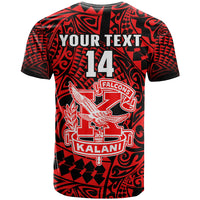 (Custom Text and Number) Hawaii T Shirt Kalani High School Tribal Kakau LT14 - Polynesian Pride