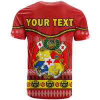 Custom Tonga Christmas T Shirt Tongan Ngatu Kilisimasi Fiefia LT14 - Polynesian Pride
