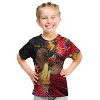 Custom Papua New Guinea T Shirt Bird of Paradise LT13 - Polynesian Pride