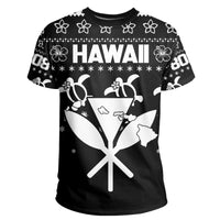 Kanaka Turtle Christmas Pattern T shirt Helen Style White AH - Polynesian Pride