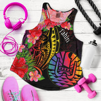 Tahiti Women's Racerback Tank - Tropical Hippie Style - Polynesian Pride