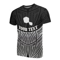Tahiti Polynesian Custom T Shirt Black Pride Map and Seal Unisex Black - Polynesian Pride