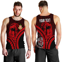 Kolisi Tonga 'Atele Personalised Men Tank Top Roaring Lion LT7 - Polynesian Pride