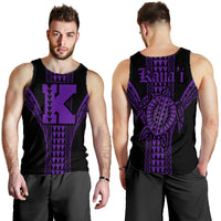 Kauai Island Polynesian Men's Tank Top - Comely Style - AH Purple - Polynesian Pride