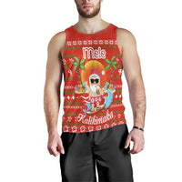 Hawaiian Santa Claus Mele Kalikimaka Men's Tank Top - Aviv Style - Red - AH - Polynesian Pride