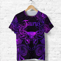 Taurus Zodiac Polynesian T Shirt Unique Style Purple LT8 - Polynesian Pride