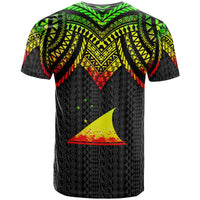 Tokelau Custom T Shirt Polynesian Armor Style Reagge - Polynesian Pride