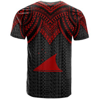 Tokelau T Shirt Polynesian Armor Style Red - Polynesian Pride