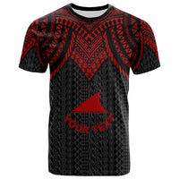 Tokelau Custom T Shirt Polynesian Armor Style Red Unisex Red - Polynesian Pride