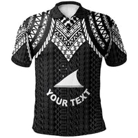 Tokelau Custom Polo Shirt Polynesian Armor Style Black Unisex Black - Polynesian Pride