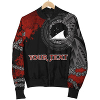 Tokelau Polynesian Personalised Men's Bomber Jacket - Polynesian Chain Style - Polynesian Pride