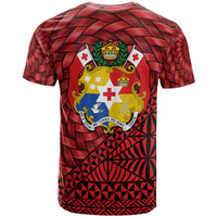 Tonga T Shirt Haveluloto Tapa Patterns With Bamboo - Polynesian Pride