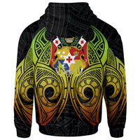 Tonga Zip up Hoodie Polynesian Reggae Tatoo - Polynesian Pride