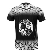 Tonga T Shirt Polynesian Fog Black Style - Polynesian Pride