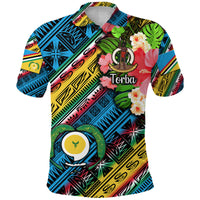 Vanuatu Torba Polo Shirt Independence Be Proud LT8 Blue - Polynesian Pride