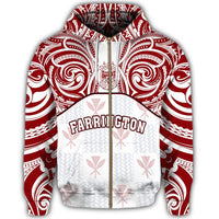 hawaiiZipper Hoodie Kanaka Farrington High School Zipper Hoodie Demodern Style - Polynesian Pride