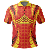 Hawaiian Mauna Kea Polynesian Polo Shirt Valeria Style - Polynesian Pride
