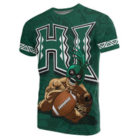 Polynesian Kakau Hawaii Warrior Football T Shirt - Polynesian Pride