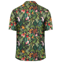 Tropical Flamingo Hibiscus Hawaiian Shirt - Polynesian Pride