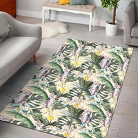 Tropical Jungle Parrots And Flamingos Area Rug - AH - Polynesian Pride