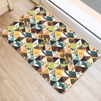 Tropical Jungle Parrots And Flamingos Pattern Hawaii Door Mat - Polynesian Pride