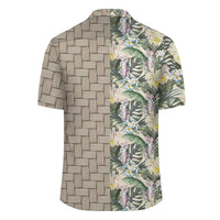 Tropical Jungle Parrots And Flamingos Lauhala Moiety Hawaiian Shirt - Polynesian Pride
