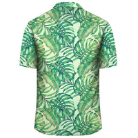 Tropical Leaves Jungle Monstera Leaf Hawaiian Shirt - Polynesian Pride