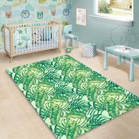 Tropical Leaves Jungle Monstera Leaf Area Rug - AH - Polynesian Pride
