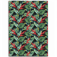Tropical Monstera Leaf Green Mix Area Rug - AH Luxurious - Polynesian Pride