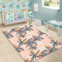 Tropical Pattern Pink Area Rug - AH - Polynesian Pride