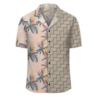 Tropical Pattern Pink Lauhala Moiety Hawaiian Shirt - Polynesian Pride