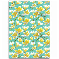 Tropical Plumeria Blue Area Rug - AH Luxurious - Polynesian Pride