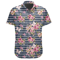 Hawaiian Shirt - Tropical Butterfly Pink Shirt - Polynesian Pride