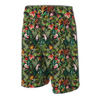 Tropical Flamingo Hibiscus Board Shorts - Polynesian Pride