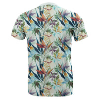 Hawaii Tropical Flower, Plant and Leaf Pattern T Shirt - Polynesian Pride