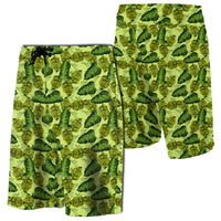 Tropical Green Board Shorts Men Green - Polynesian Pride