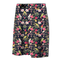 Tropical Hibiscus, Strelitzia Palm Leaves Board Shorts - Polynesian Pride