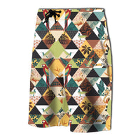 Tropical Jungle Parrots And Flamingos Pattern Board Shorts - Polynesian Pride