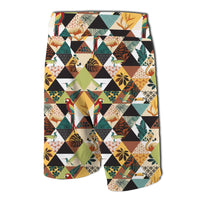 Tropical Jungle Parrots And Flamingos Pattern Board Shorts - Polynesian Pride