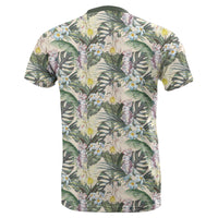 Hawaii Tropical Jungle Parrots and Flamingos T Shirt - Polynesian Pride