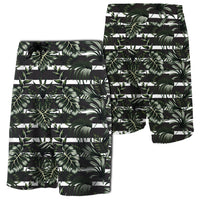Tropical Line PattternBoard Shorts Men Black - Polynesian Pride