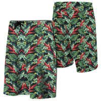 Tropical Monstera Leaf Green MixBoard Shorts Men Green - Polynesian Pride