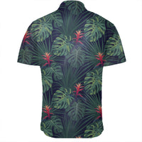 Hawaiian Shirt - Tropical Monstera Leaf Green Shirt - Polynesian Pride