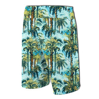 Tropical Palm Trees Blue Board Shorts - Polynesian Pride
